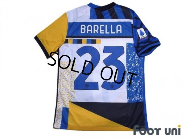 Photo2: Inter Milan 2020-2021 Fourth Shirt #23 Nicolo Barella w/tags (2)