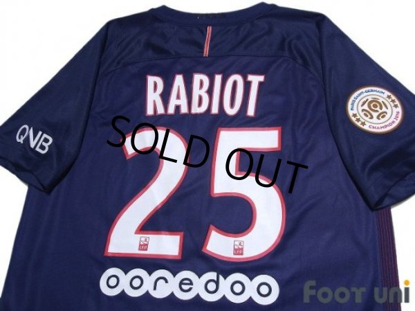 Photo4: Paris Saint Germain 2016-2017 Home Shirt #25 Adrien Rabiot Paris Saint Germain Champion 2016 Patch/Badge w/tags (4)