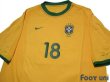 Photo3: Brazil 2000 Home Shirt #18 Fabio Rochemback (3)