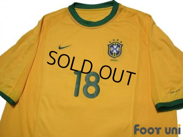 Photo3: Brazil 2000 Home Shirt #18 Fabio Rochemback (3)
