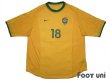 Photo1: Brazil 2000 Home Shirt #18 Fabio Rochemback (1)