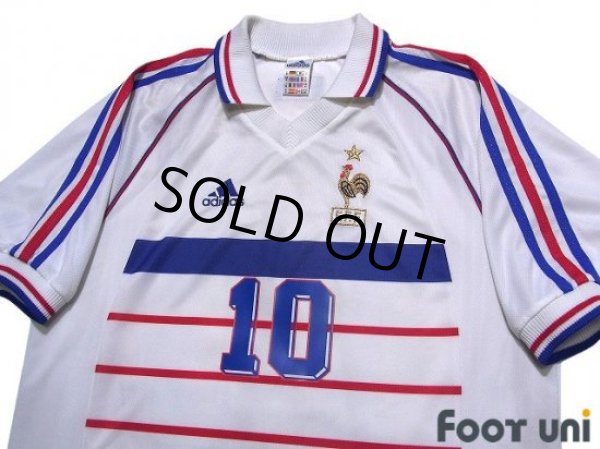 Photo3: France 1999 Away Shirt #10  Zinedine Zidane (3)