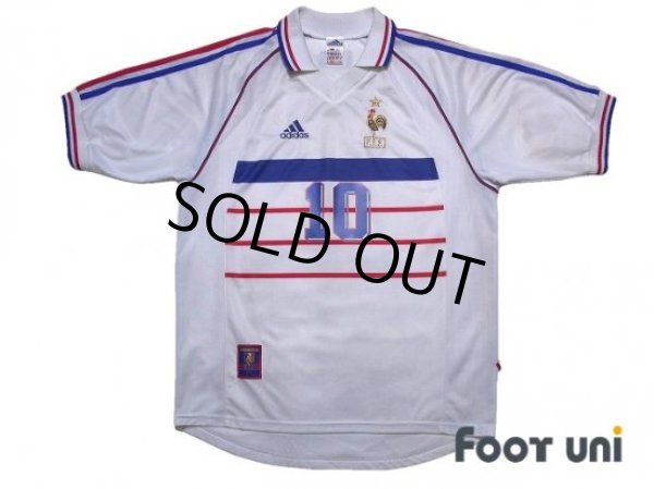 Photo1: France 1999 Away Shirt #10  Zinedine Zidane (1)