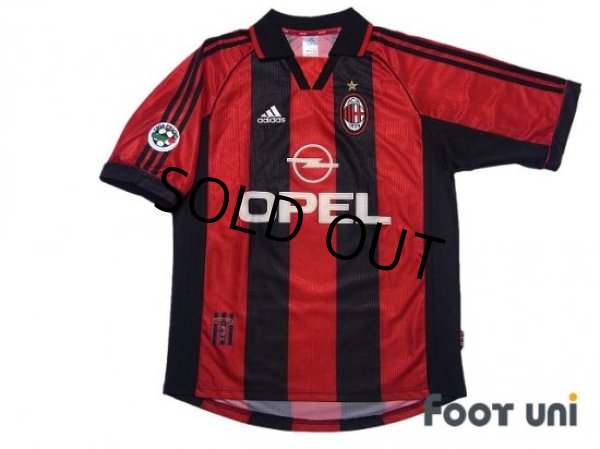 Photo1: AC Milan 1998-1999 Home Shirt #3 Maldini Lega Calcio Patch/Badge (1)