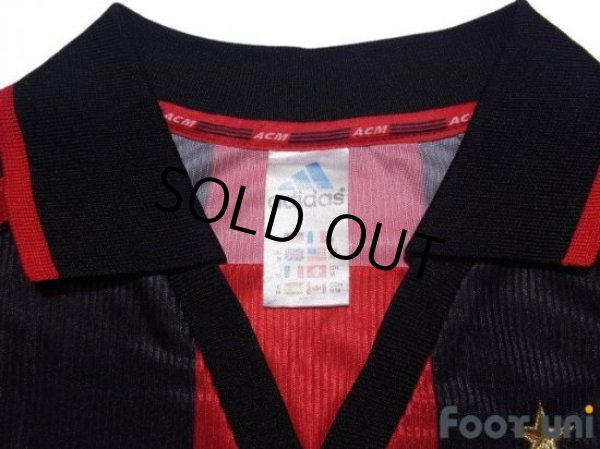 Photo5: AC Milan 1998-1999 Home Shirt #3 Maldini Lega Calcio Patch/Badge (5)
