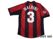 Photo2: AC Milan 1998-1999 Home Shirt #3 Maldini Lega Calcio Patch/Badge (2)