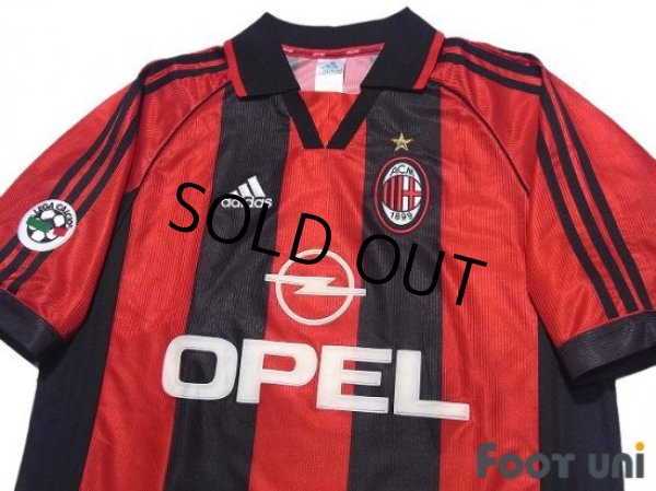 Photo3: AC Milan 1998-1999 Home Shirt #3 Maldini Lega Calcio Patch/Badge (3)