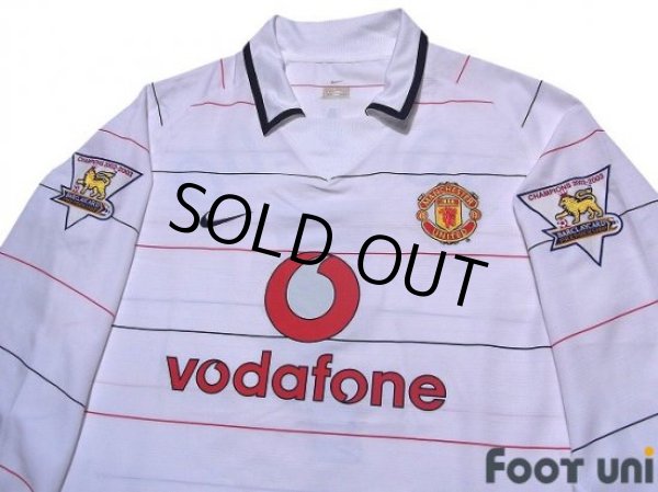 Photo3: Manchester United 2003-2005 Third Long Sleeve Shirt #7 Ronaldo Champions 2002-2003 BARCLAYCARD PREMIERSHIP Patch/Badge (3)