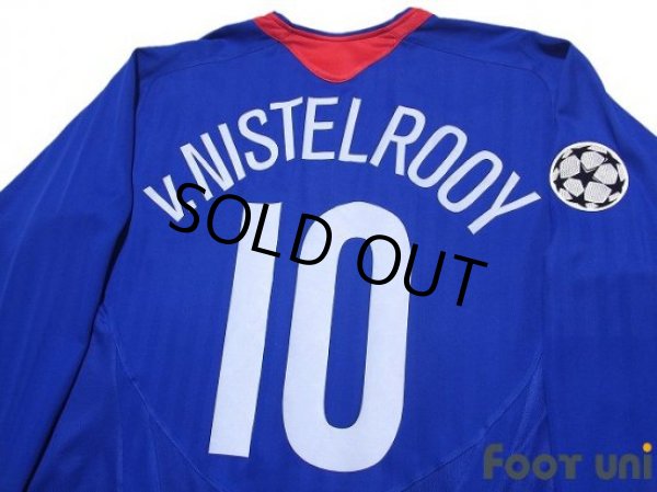 Photo4: Manchester United 2005-2006 Away Long Sleeve Shirt #10 Van Nistelrooy Champions League Patch/Badge (4)