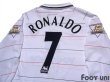 Photo4: Manchester United 2003-2005 Third Long Sleeve Shirt #7 Ronaldo Champions 2002-2003 BARCLAYCARD PREMIERSHIP Patch/Badge (4)