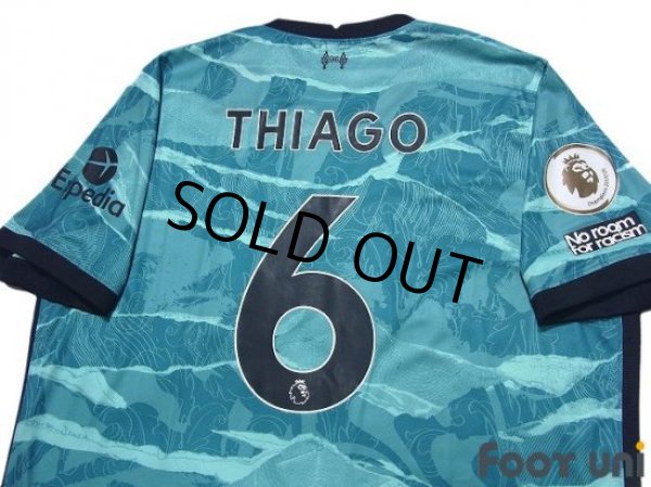 Photo4: Liverpool 2020-2021 Away Shirt #6 Thiago Alcantara Premier League Champions 2019/20 Patch/Badge w/tags (4)