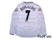 Photo2: Manchester United 2003-2005 Third Long Sleeve Shirt #7 Ronaldo Champions 2002-2003 BARCLAYCARD PREMIERSHIP Patch/Badge (2)