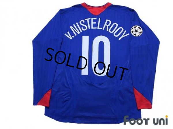 Photo2: Manchester United 2005-2006 Away Long Sleeve Shirt #10 Van Nistelrooy Champions League Patch/Badge (2)