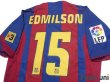 Photo4: FC Barcelona 2004-2005 Home Authentic Shirt #15 Edmilson LFP Patch/Badge (4)