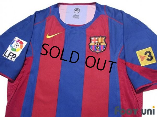 Photo3: FC Barcelona 2004-2005 Home Authentic Shirt #15 Edmilson LFP Patch/Badge (3)