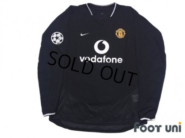 Photo1: Manchester United 2003-2005 Away Long Sleeve Shirt #10 van Nistelrooy Champions League Patch/Badge (1)