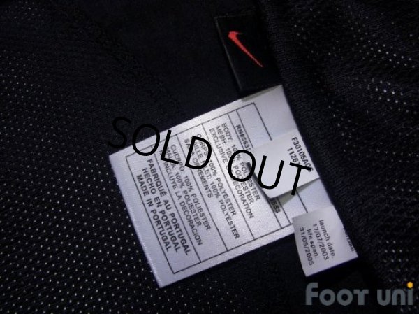 Photo8: Manchester United 2003-2005 Away Long Sleeve Shirt #10 van Nistelrooy Champions League Patch/Badge (8)