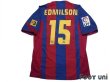 Photo2: FC Barcelona 2004-2005 Home Authentic Shirt #15 Edmilson LFP Patch/Badge (2)