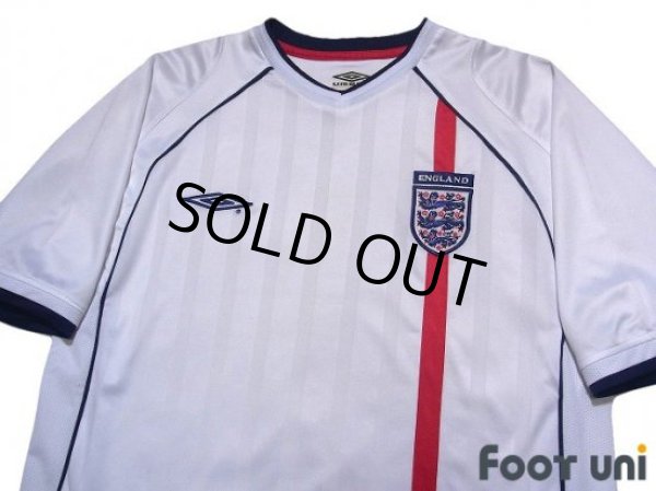 Photo3: England 2002 Home Shirt (3)