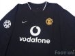 Photo3: Manchester United 2003-2005 Away Long Sleeve Shirt #10 van Nistelrooy Champions League Patch/Badge (3)