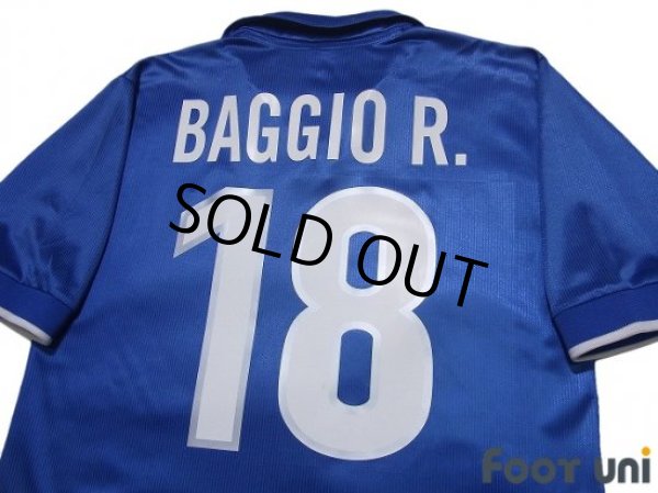 Photo4: Italy 1998 Home Shirt #18 Roberto Baggio (4)