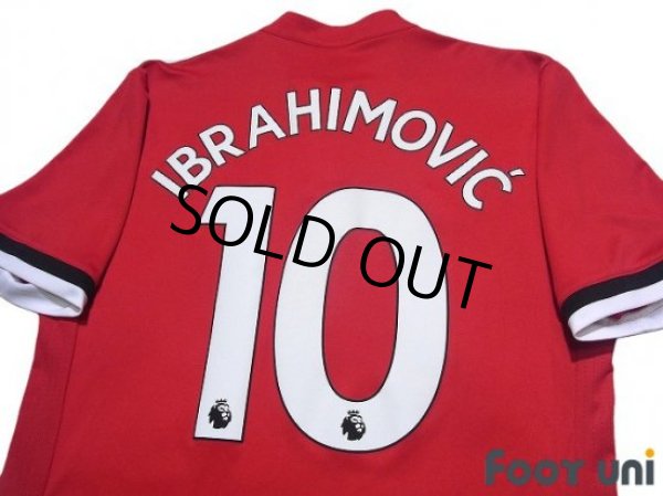 Photo4: Manchester United 2017-2018 Home Shirt #10 Ibrahimovic (4)