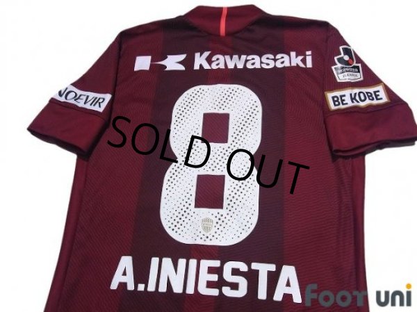Photo4: Vissel Kobe 2018 Home Shirt #8 Andres Iniesta (4)