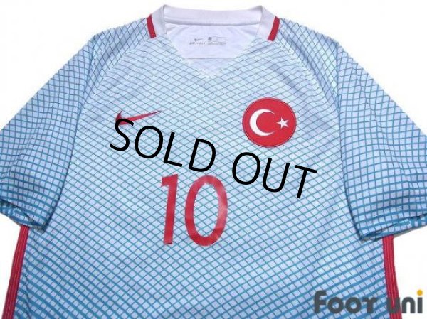 Photo3: Turkey Euro 2016 Away Shirt #10 Arda Turan (3)