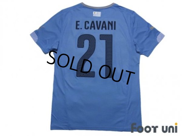 Photo2: Uruguay 2014 Home Shirt #21 Edinson Cavani (2)