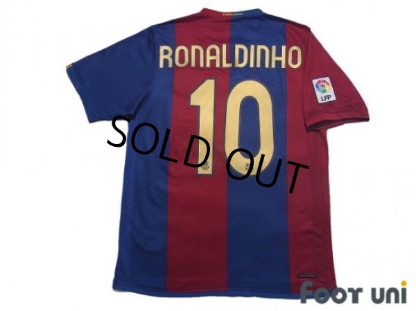 Photo2: FC Barcelona 2006-2007 Home Shirt #10 Ronaldinho LFP Patch/Badge (2)