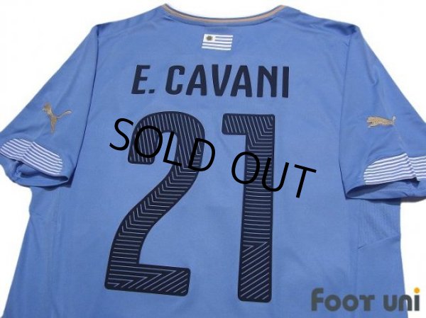 Photo4: Uruguay 2014 Home Shirt #21 Edinson Cavani (4)