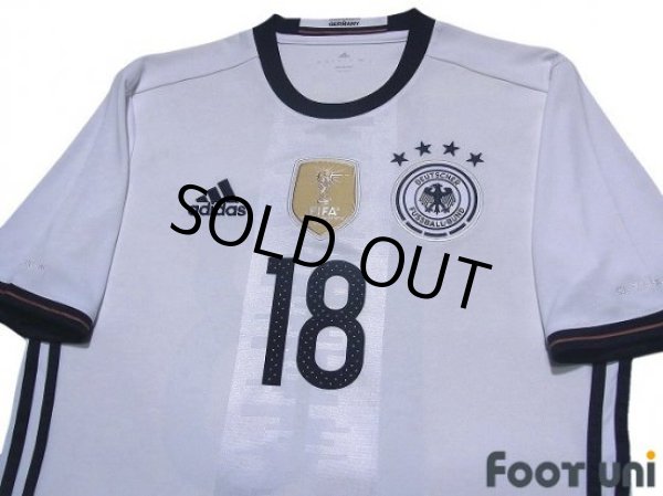Photo3: Germany Euro 2016 Home Shirt #18 Kroos FIFA World Champions 2014 Patch/Badge (3)