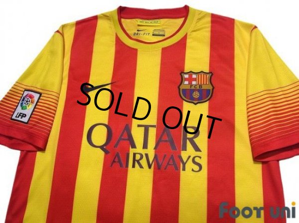 Photo3: FC Barcelona 2013-2014 Away Shirt LFP Patch/Badge (3)