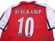 Photo4: Arsenal 2000-2002 Home Shirt #10 Dennis Bergkamp (4)