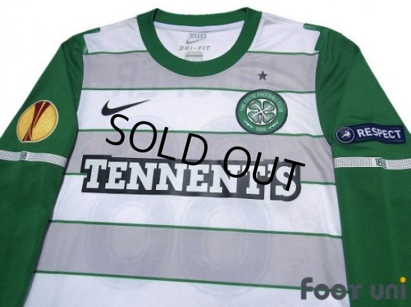 Photo3: Celtic 2011-2012 Away Authentic Long Sleeve Shirt #88 Gary Hooper UEFA Europa League Model (3)