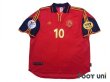 Photo1: Spain Euro 2000 Home Shirt #10 Raul UEFA Euro 2000 Patch/Badge UEFA Fair Play Patch/Badge (1)