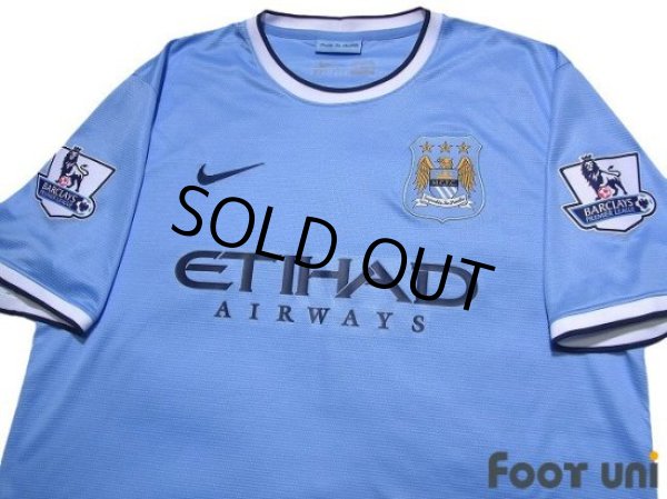 Photo3: Manchester City 2013-2014 Home Shirt Jersey BARCLAYS PREMIER LEAGUE Patch/Badge (3)