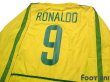 Photo4: Brazil 2002 Home Authentic Long Sleeve Shirt Jersey #9 Ronaldo (4)