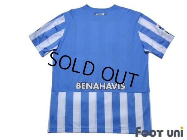 Photo2: Malaga 2014-2015 Home Shirt Jersey 110th Anniversary Model LFP Patch/Badge (2)