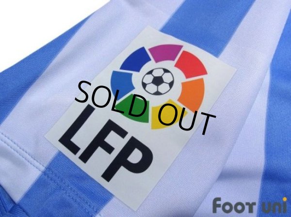 Photo5: Malaga 2014-2015 Home Shirt Jersey 110th Anniversary Model LFP Patch/Badge (5)