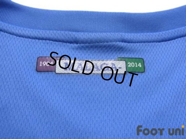 Photo7: Malaga 2014-2015 Home Shirt Jersey 110th Anniversary Model LFP Patch/Badge (7)