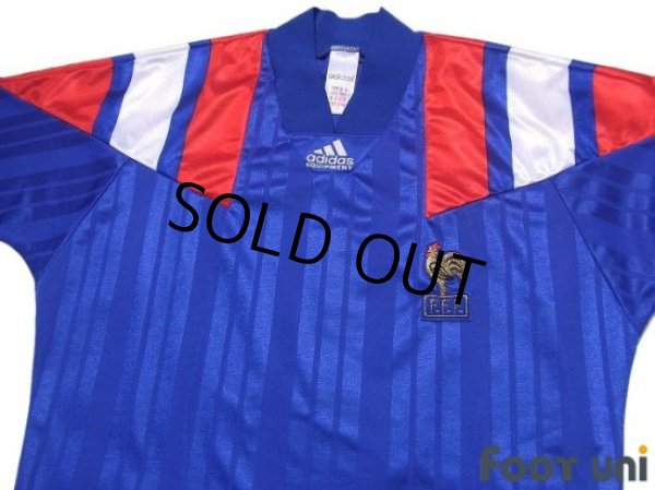 Photo3: France Euro 1992 Home Shirt Jersey (3)