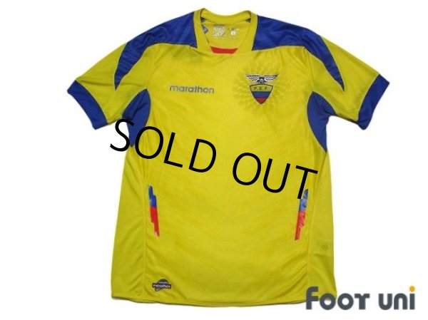 Photo1: Ecuador 2014 Home Shirt Jersey FIFA World Cup Brasil Model w/tags (1)