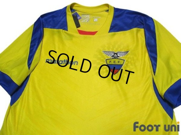 Photo3: Ecuador 2014 Home Shirt Jersey FIFA World Cup Brasil Model w/tags (3)