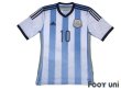 Photo1: Argentina 2014 Home Shirt #10 Messi FIFA World Cup Brazil Model (1)