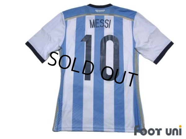 Photo2: Argentina 2014 Home Shirt #10 Messi FIFA World Cup Brazil Model (2)
