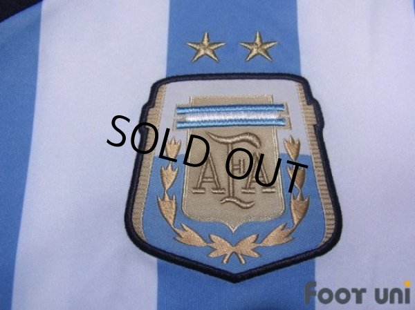 Photo6: Argentina 2014 Home Shirt #10 Messi FIFA World Cup Brazil Model (6)
