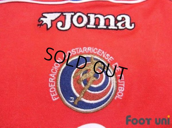 Photo6: Costa Rica 2002 Home Shirt Jersey #9 Paulo Wanchope FIFA World Cup Korea Japan Model (6)