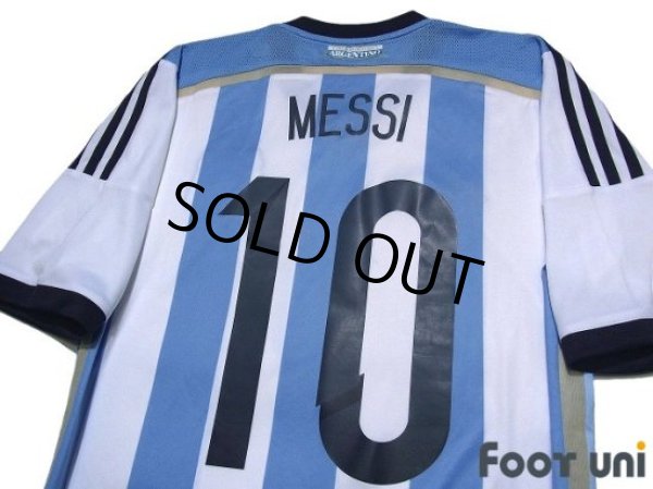 Photo4: Argentina 2014 Home Shirt #10 Messi FIFA World Cup Brazil Model (4)