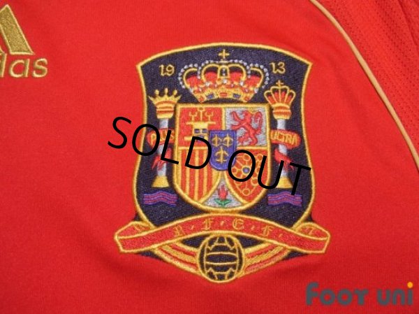 Photo6: Spain Euro2008 Home Shirt Jersey #7 David Villa (6)